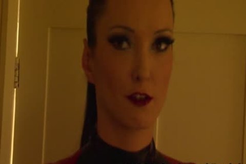 sexy Wife In PVC With Crossdressing husband
