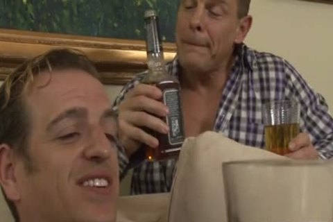 sleazy shemale Dap With cumshot
