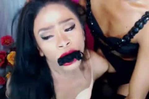A shemale Who Adores bdsm On cam