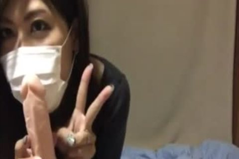 Quarantined Chinese Ladyboy Very concupiscent Making Some Tokens
