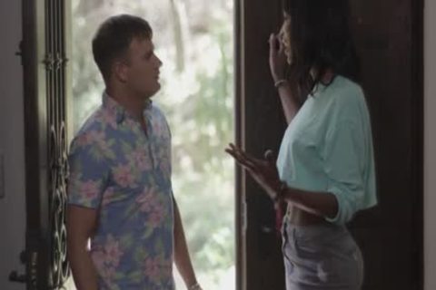 skinny ebony Tbabe Natassia bonks Stepbros concupiscent bf while that dude Watch