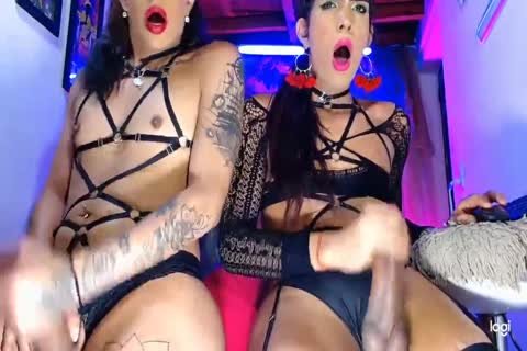 amazing Double Mega rod Femboys Stroking