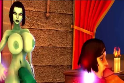 Futanari threesome rough Sex // 3d Animation + Bonus