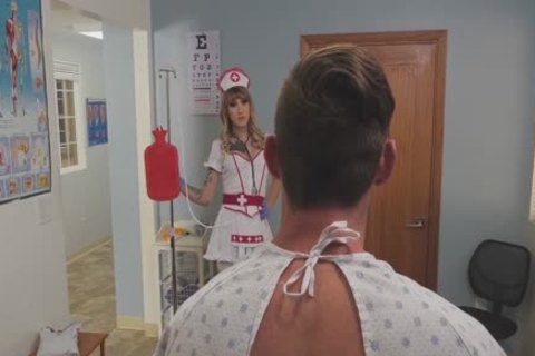 shemale Nurse Gives Full Body Physical Exam
