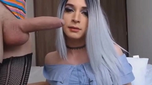busty Trans Sucked big Hard 10-Pounder