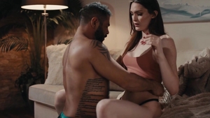 Trans Sensual: American transsexual shows natural tits