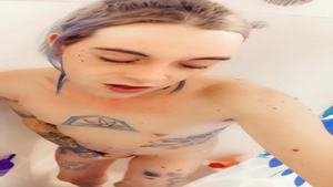 marvelous girl in nature's garb Taking A Shower