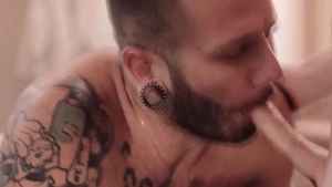 Injured chap gets His wazoo Licked And that man Analed TS Masseuse