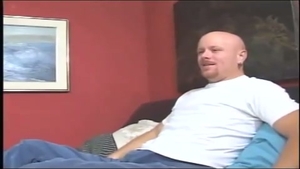 Bald fellow plowled By lady-man In thowdys chablmet