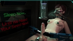 Futa DVA And Tracer Are Milked For Their sperm By Machine