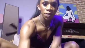 Epic ebon t-girl Foot Self sucking web camera By