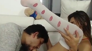 slim latina shemale And Her Boyfriend Mutual suck Then pound On webcam