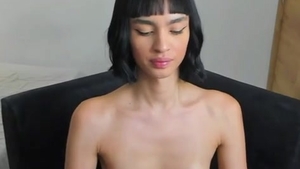Skinny Transgirl With petite love muffins And Tattoos Tugs Her dick