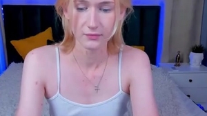 19yo blonde Russian shelady cutie Sucks sex tool On web camera