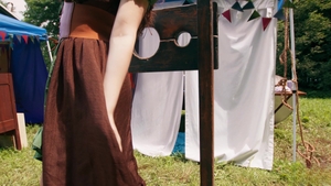 Trans Angels: Kinky Pillory Hole Drilling