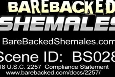 bare wang Riding For blond ladyboy